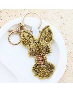 Lobster Beaded Bag  Charm / Keyring