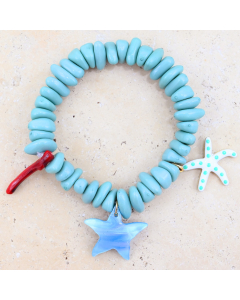 JKS-B  Blue Starfish Bracelet