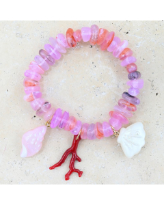 JKU-B  Pink Shell Bracelet