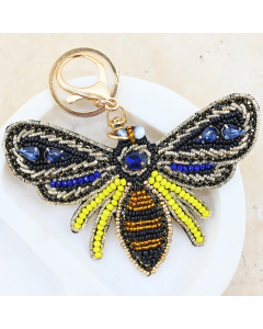 Bee Beaded Keyring