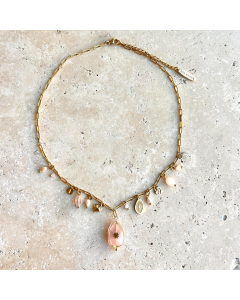 Fine Gold and Quartz Necklace