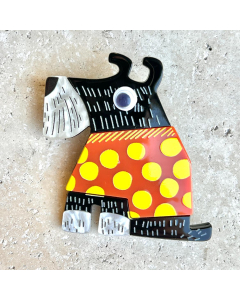 Scottish Terrier Brooch - Acrylic