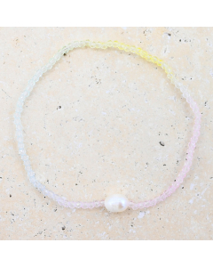 Mini Pastel and Pearl Beaded Bracelet