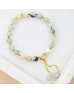 Stone Bracelet - Aqua Jade