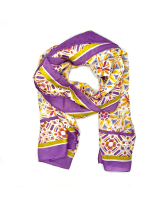 Tiled Scarf - Purple